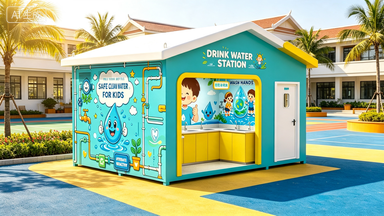 All-in-One-Wasserstation für Kinderschulen – vorgefertigte Campus-Lösung?